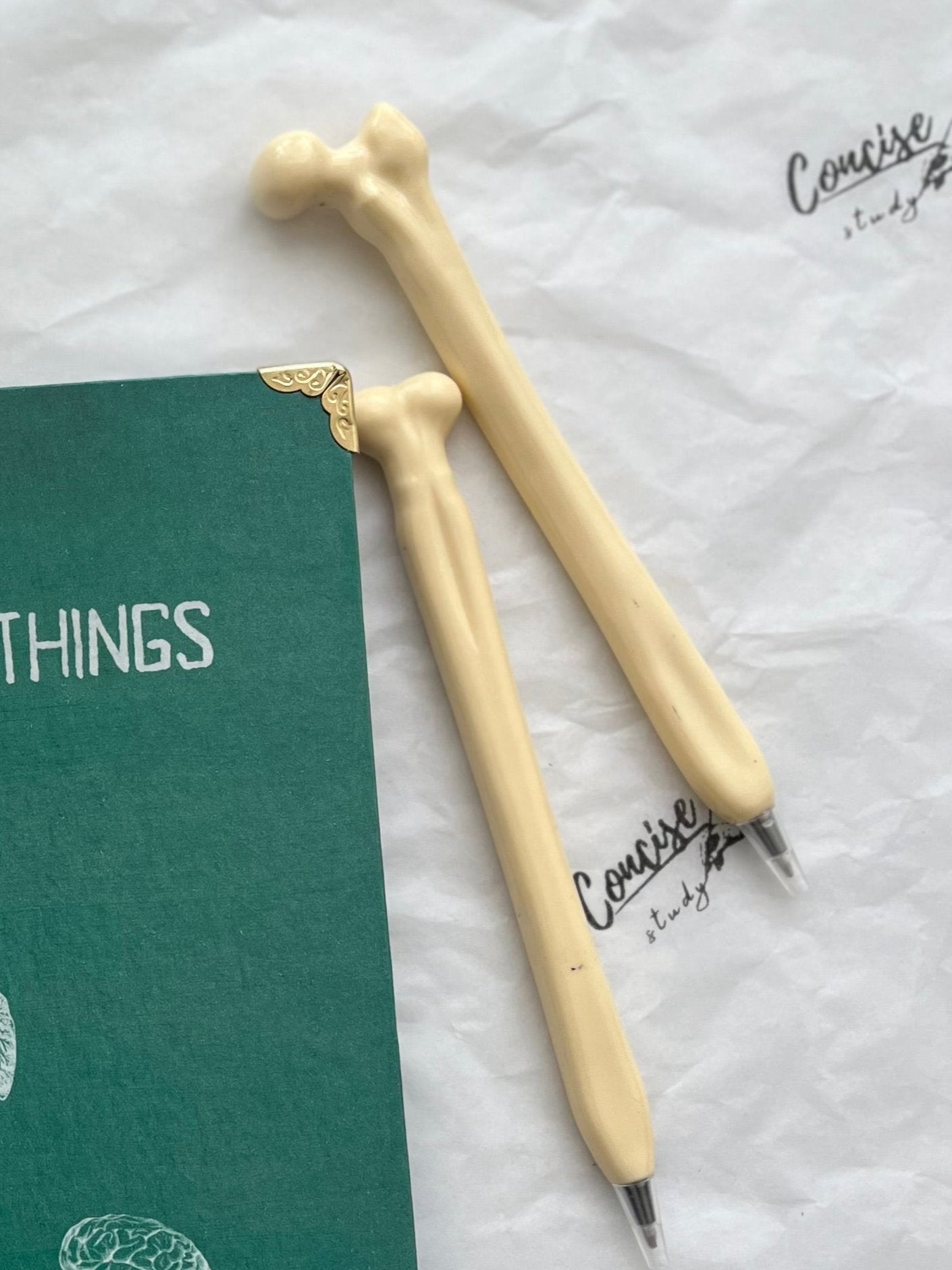 Bone-shaped ballpoint pen