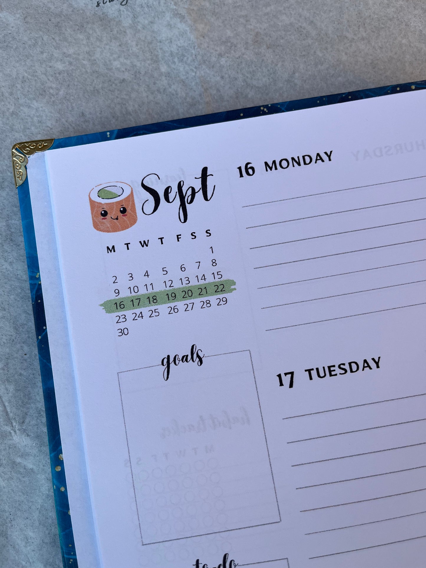 Oceanview Dietetics Student Planner