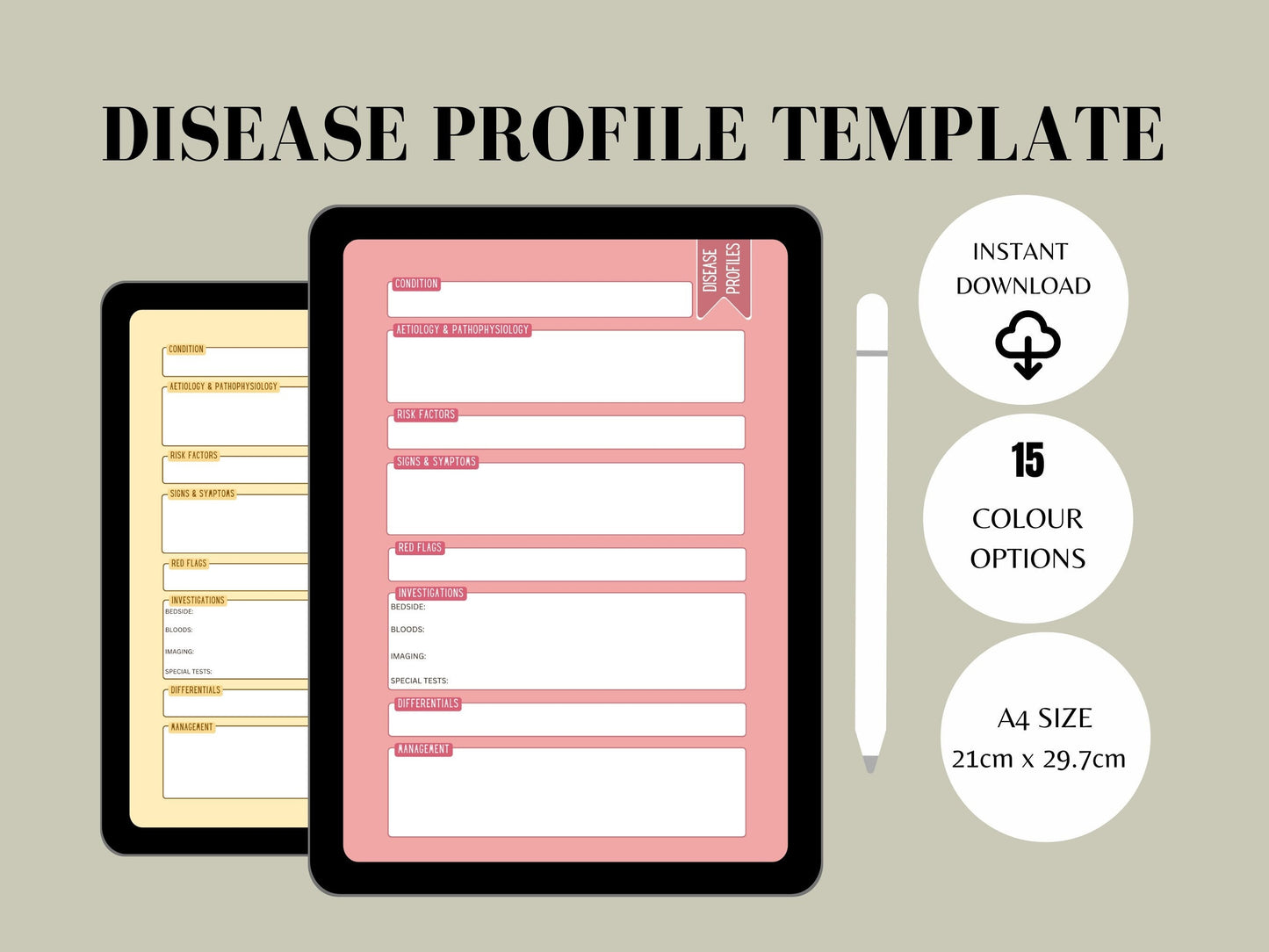 Disease Profile Notes Template